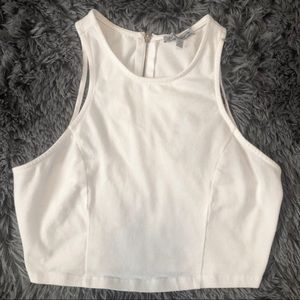 White crop top